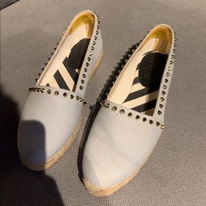 Christian Louboutin Blue flats with studs